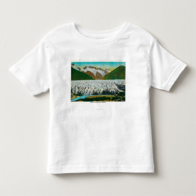 Ansicht von Spencer-Gletscher, nahe Seward, Alaska Kleinkind T-shirt (Vorderseite)