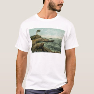 Ansicht von Spitzen-Insel und von Paar-Baum T-Shirt