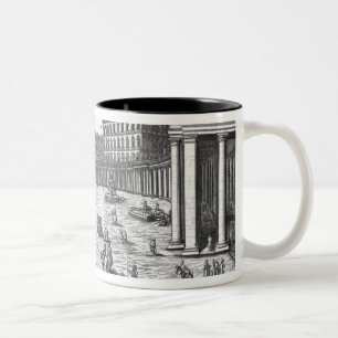 Ansicht von St Peter, Rom Zweifarbige Tasse