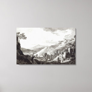 Ansicht von Tarquinia und von Corneto Leinwanddruck