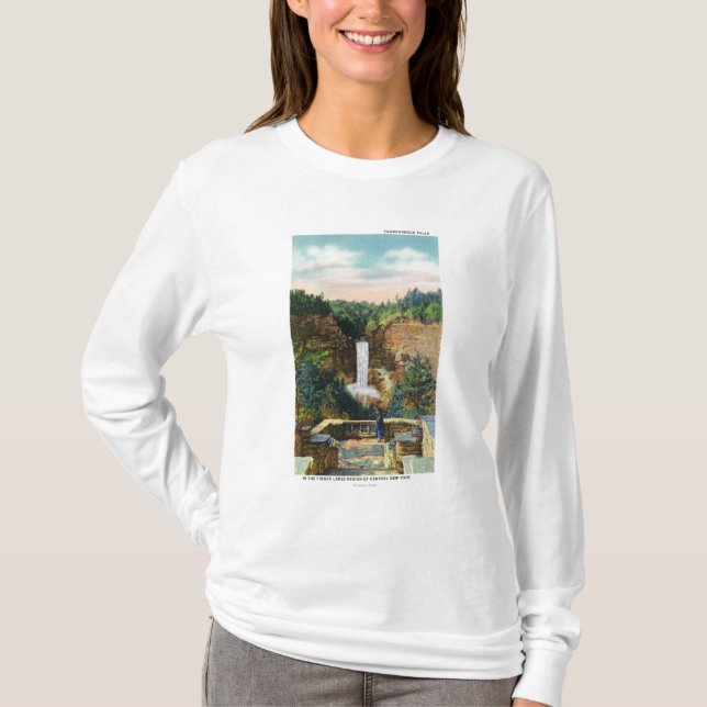 Ansicht von Taughannock fällt # 2 T-Shirt (Vorderseite)