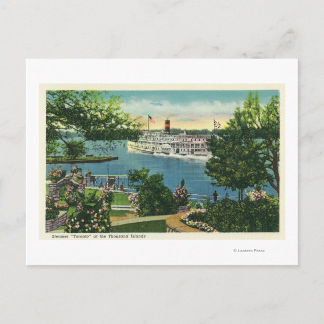 Ansicht von Toronto Steamer Postkarte (Vorderseite)