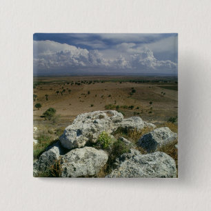 Ansicht von Troja der umgebenden Landschaft Button