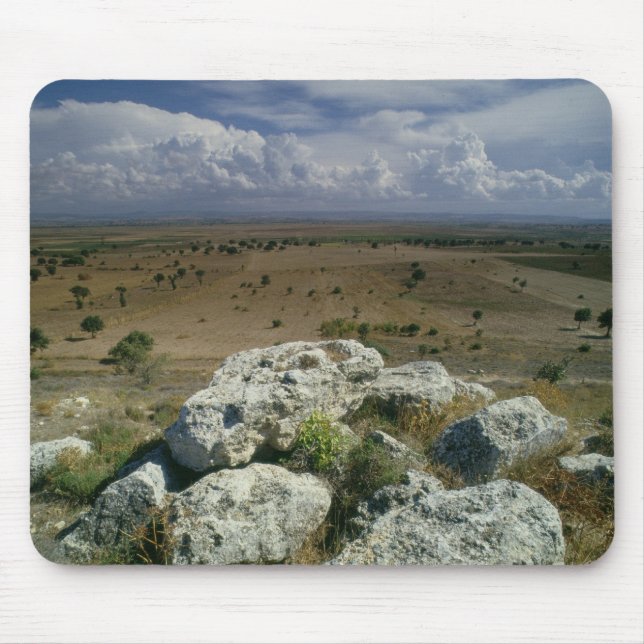 Ansicht von Troja der umgebenden Landschaft Mousepad (Vorne)