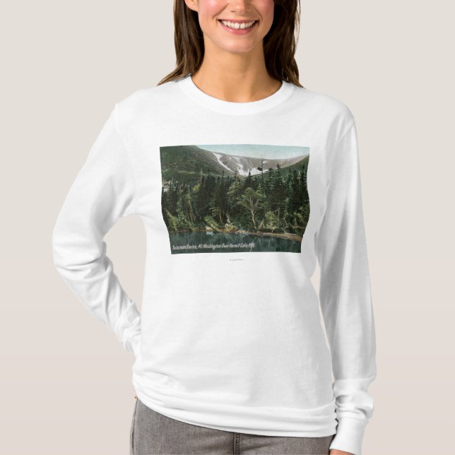 Ansicht von Tuckermans Schlucht, Mt. Washington T-Shirt (Vorderseite)