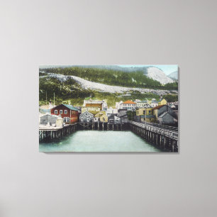 Ansicht von Ufergegend u. von TownDouglass, AK Leinwanddruck