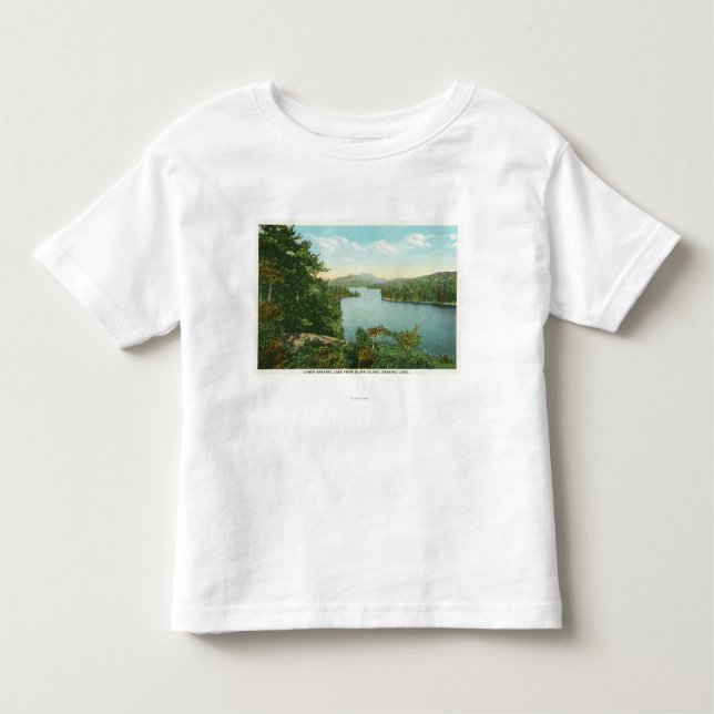 Ansicht von unterem Saranac See von der Kleinkind T-shirt (Vorderseite)