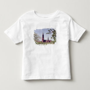 Ansicht von Uppsala-Kathedrale vom Schloss Kleinkind T-shirt