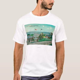 Ansicht von US-Leben Station, Golden Gate rettend T-Shirt