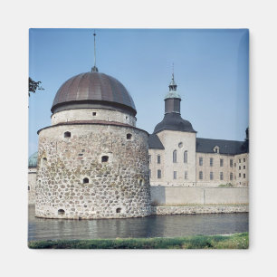 Ansicht von Vadstena Schloss, im Jahre 1545 Magnet