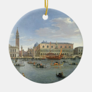 Ansicht von Venedig von der Insel von San Giorgio, Keramikornament