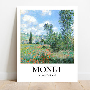 Ansicht von Vétheuil von Claude Monet Poster
