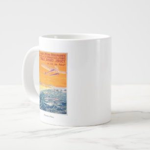 Ansicht von Wasserflugzeugen in Luft und Wasser Po Jumbo-Tasse