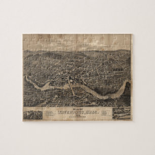 Ansicht von Watertown Massachusetts im Jahre 1879 Puzzle