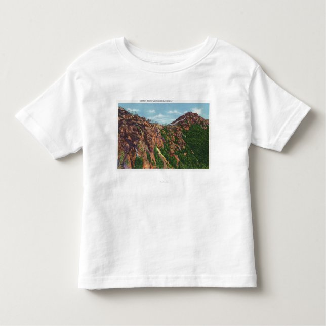 Ansicht von Whiteface Mt Gipfel Kleinkind T-shirt (Vorderseite)