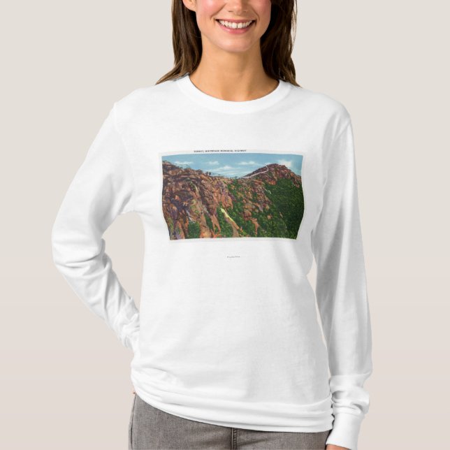 Ansicht von Whiteface Mt Gipfel T-Shirt (Vorderseite)
