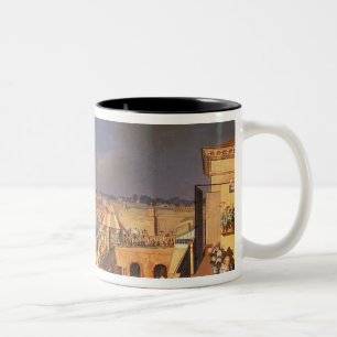 Ansicht von Wien, 1819 (Öl auf Leinwand) Zweifarbige Tasse