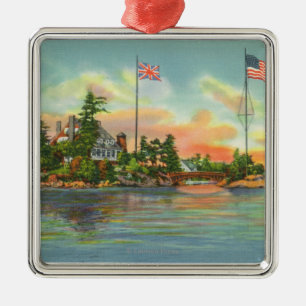 Ansicht von Zavikon Insel Silbernes Ornament