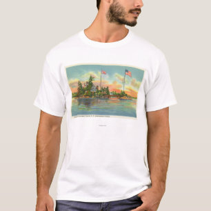 Ansicht von Zavikon Insel T-Shirt