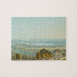 Ansicht von Zürich, c.1840 (w/c) Puzzle