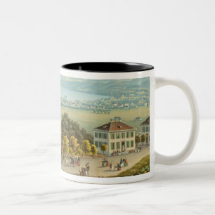 Ansicht von Zürich, c.1840 (w/c) Zweifarbige Tasse