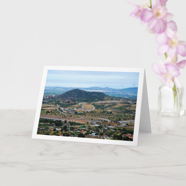 Ansichten aus Lliria, Valencia, Spanien Karte (Orchidee)