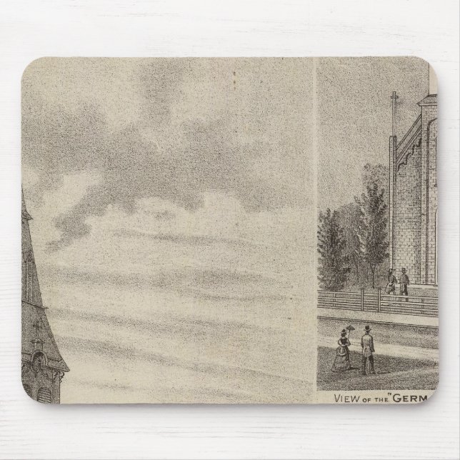 Ansichten der katholischen Kirchen in Minnesota Mousepad (Vorne)