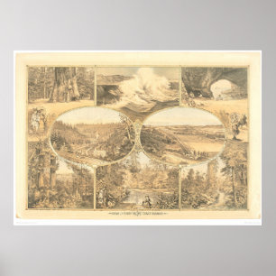 Ansichten der South- Pacificküsten-Eisenbahn Poster