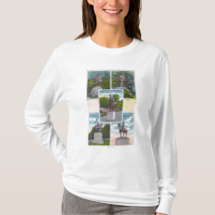 Ansichten der Statuen in den Portland-Stadt-Parks T-Shirt