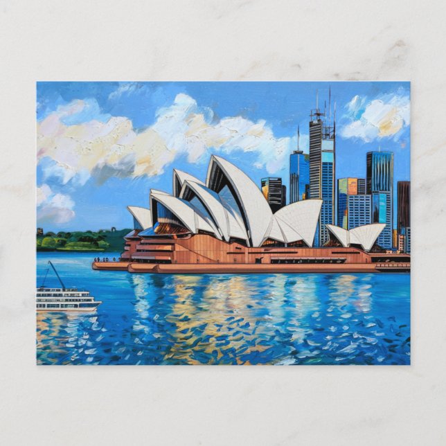 Ansichten des Sydney Opera House #2 Postkarte (Vorderseite)