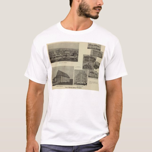 Ansichten, Spokane, Wäsche T-Shirt (Vorderseite)