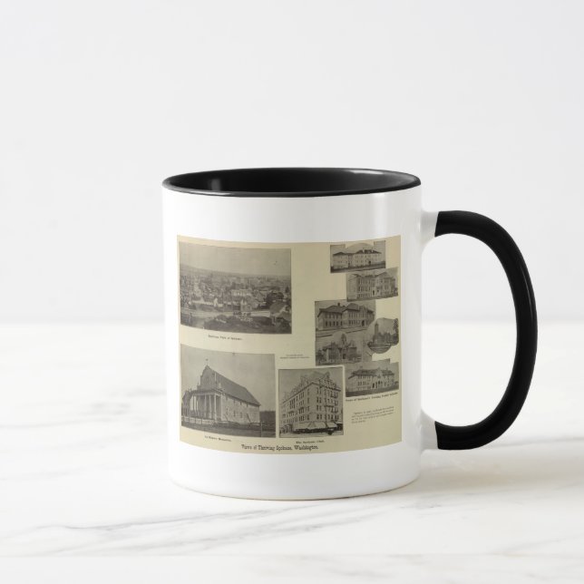 Ansichten, Spokane, Wash Tasse (Rechts)