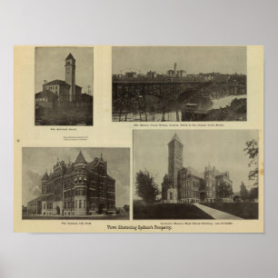 Ansichten, Spokanes Wohlstand Poster