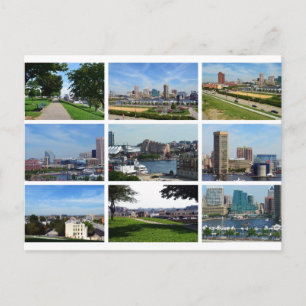 Ansichten von Baltimore Postkarte