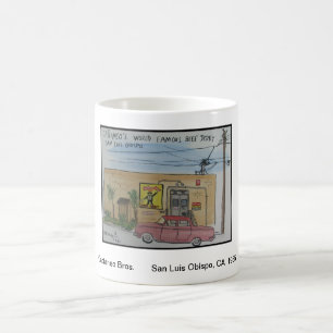 Ansichten von San Luis Obispo, CA, Cattaneo Bros. Kaffeetasse