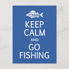 Ansichtskarte behalt Ruhe & Go Angeln Postkarte