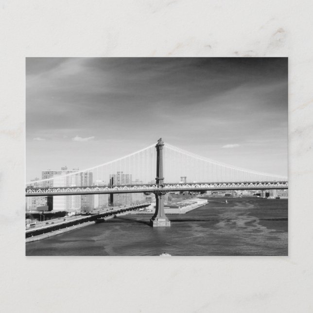 Ansichtskarte für die Manhattan Bridge Postkarte (Vorderseite)