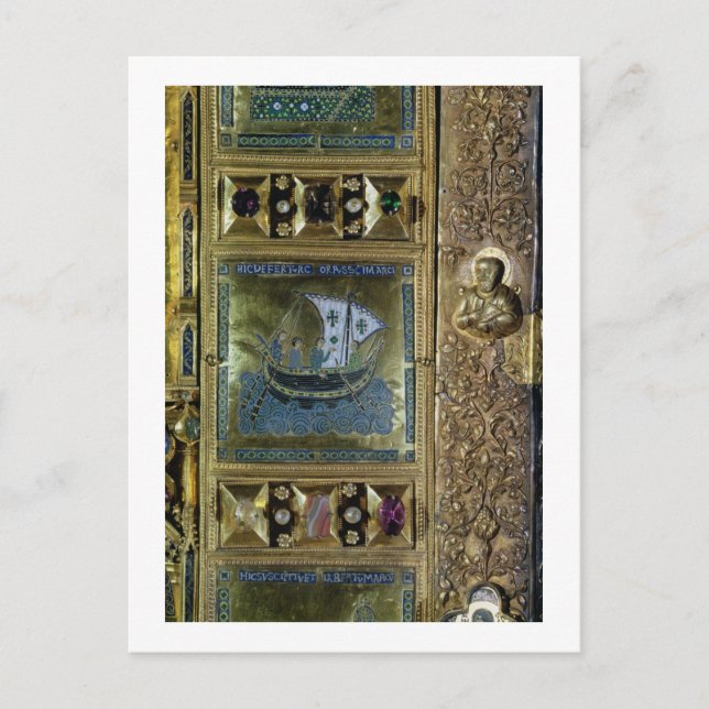 Ansiedlung des Gremiums von St. Mark, Emaille Postkarte (Vorderseite)