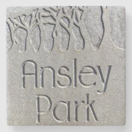 Ansley Park, Atlanta Marble Stone Untersetzer. Steinuntersetzer