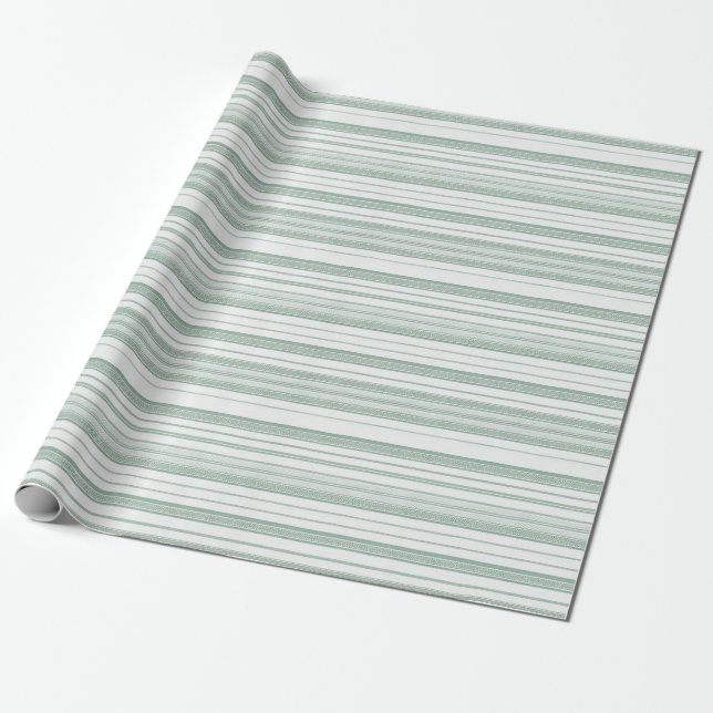 Anson Green Strip Wrapping Paper Geschenkpapier (Ungerollt)
