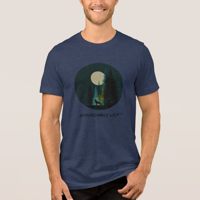 Ansprechbarer Wolf Tee (Vorderseite)