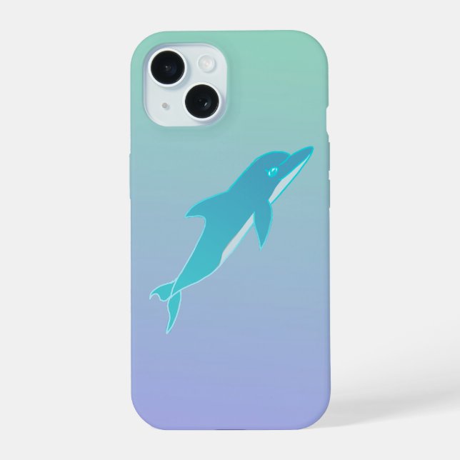 Ansprechende Flaschenhals-Delfin-iPhone / iPad-Hül iPhone 15 Hülle (Rückseite)