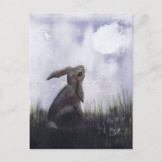 ANSPRECHENDE HARE POSTKARTE