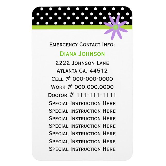 Ansprechpartner: Babysitter Premium Magnet (Vertikal)