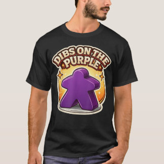 Anspruch auf das lila Meeple-Brettspiel-Spieler T-Shirt