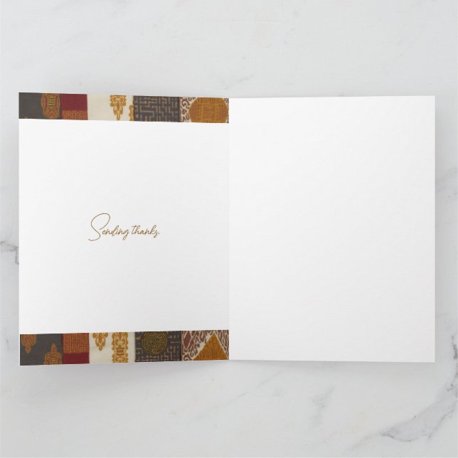 Anspruchsvoll und luxuriös in Afrika, Karibik und  Dankeskarte (Innenseite)