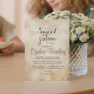 Anspruchsvolle 16 . Geburtstag Birthday Party Einladung