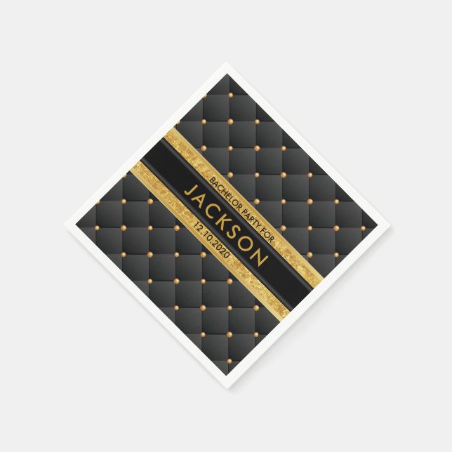 Anspruchsvolle Bachelor Party Serviette (Ecke)