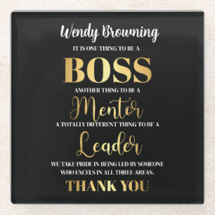 Anspruchsvolle Begeisterung für Glold & Black Boss Glasuntersetzer