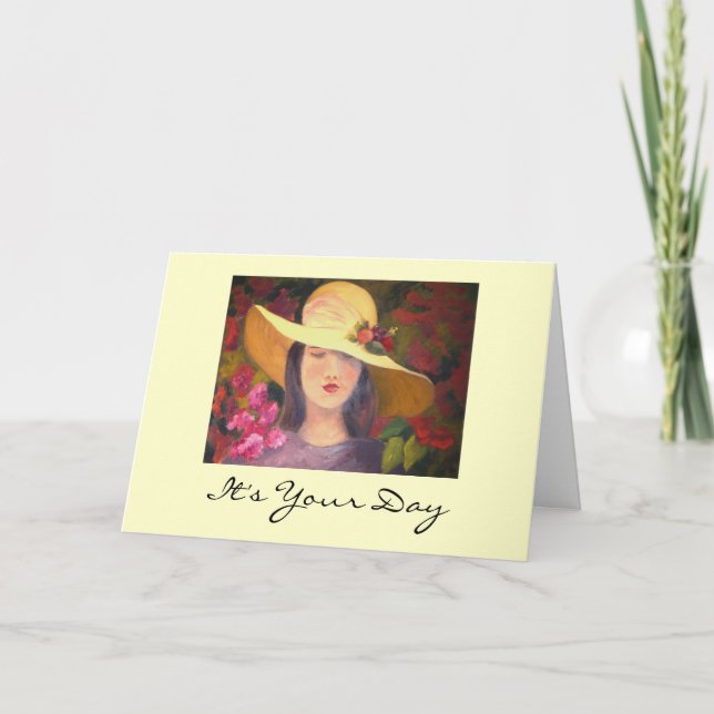 Anspruchsvolle Diva Birthday Card Karte (Vorderseite)